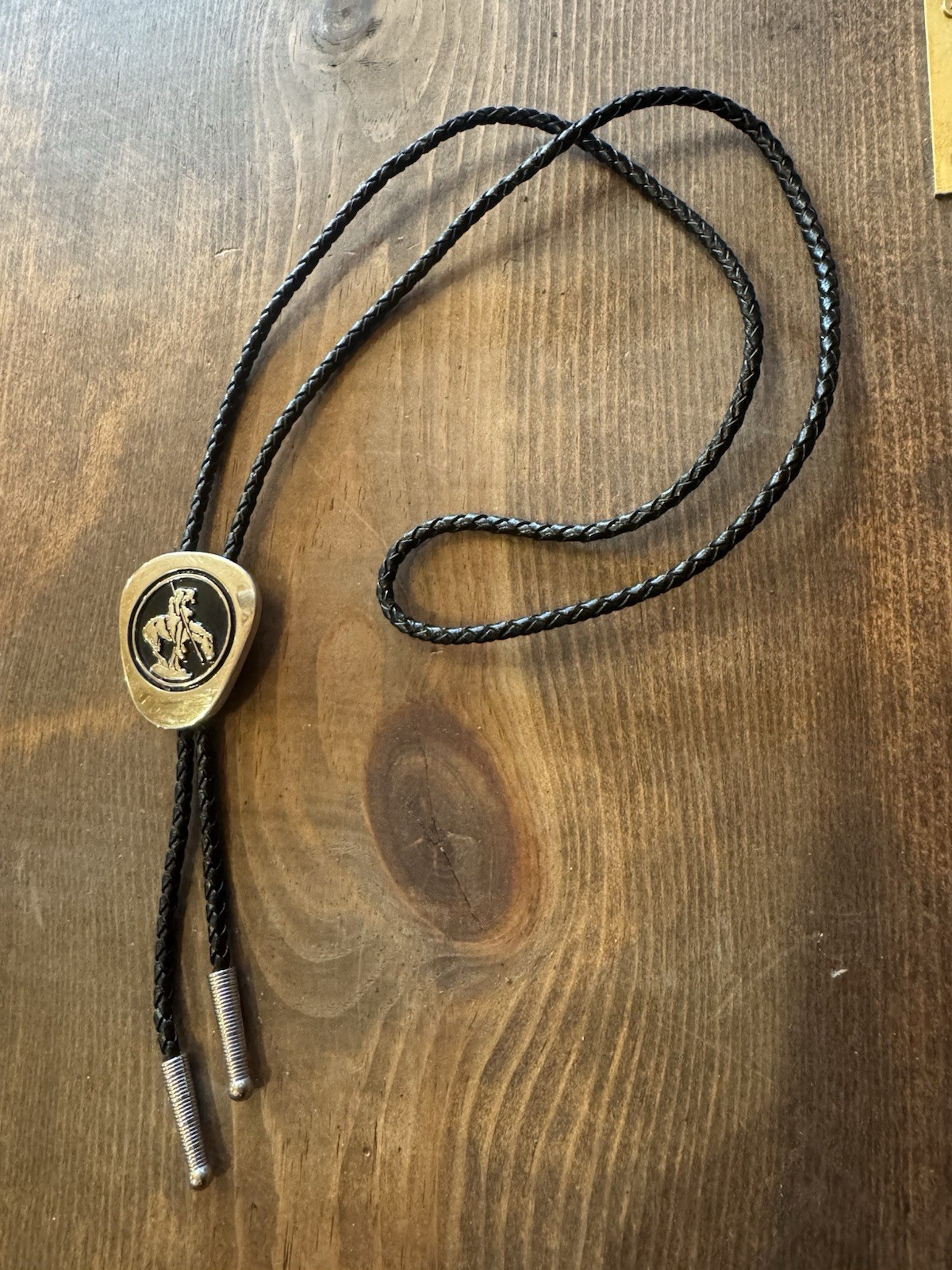 Vintage End Of The Trail ADM Bolo Tie Native American Chief John Big Tree