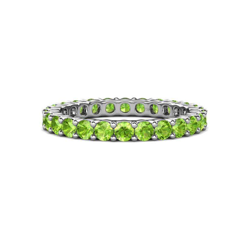 TriJewels Peridot Common Prong Eternity Ring 2.54ctw* 14K Gold JP:19906