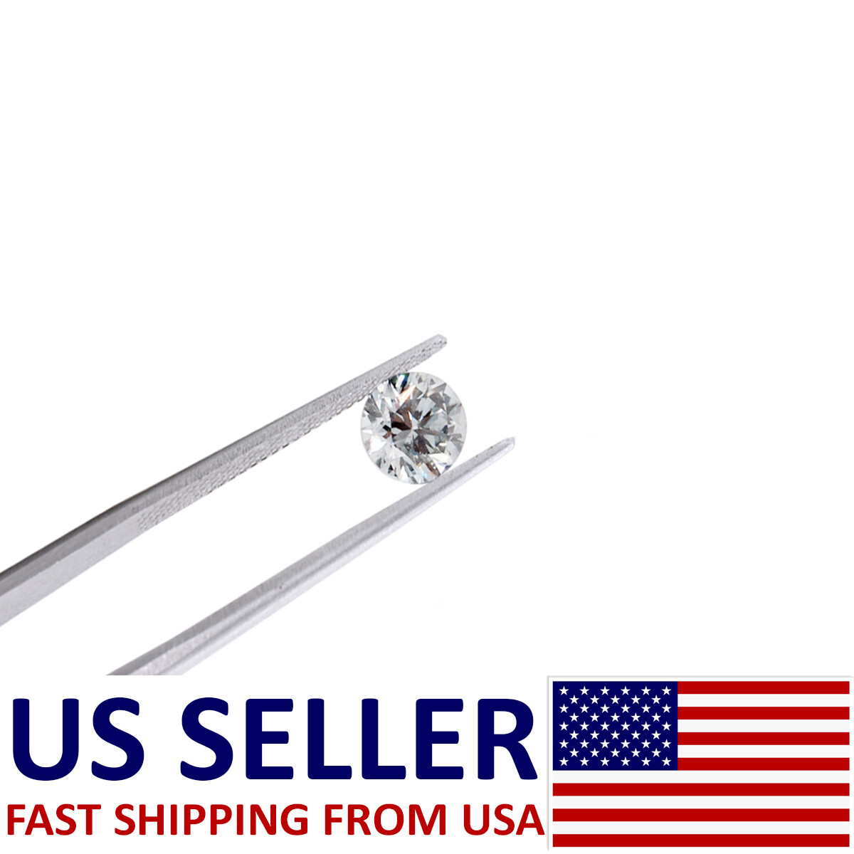 0.08 Carat REAL 100% NATURAL Loose Round Diamond White Color (0.07- 0.09 Ct)