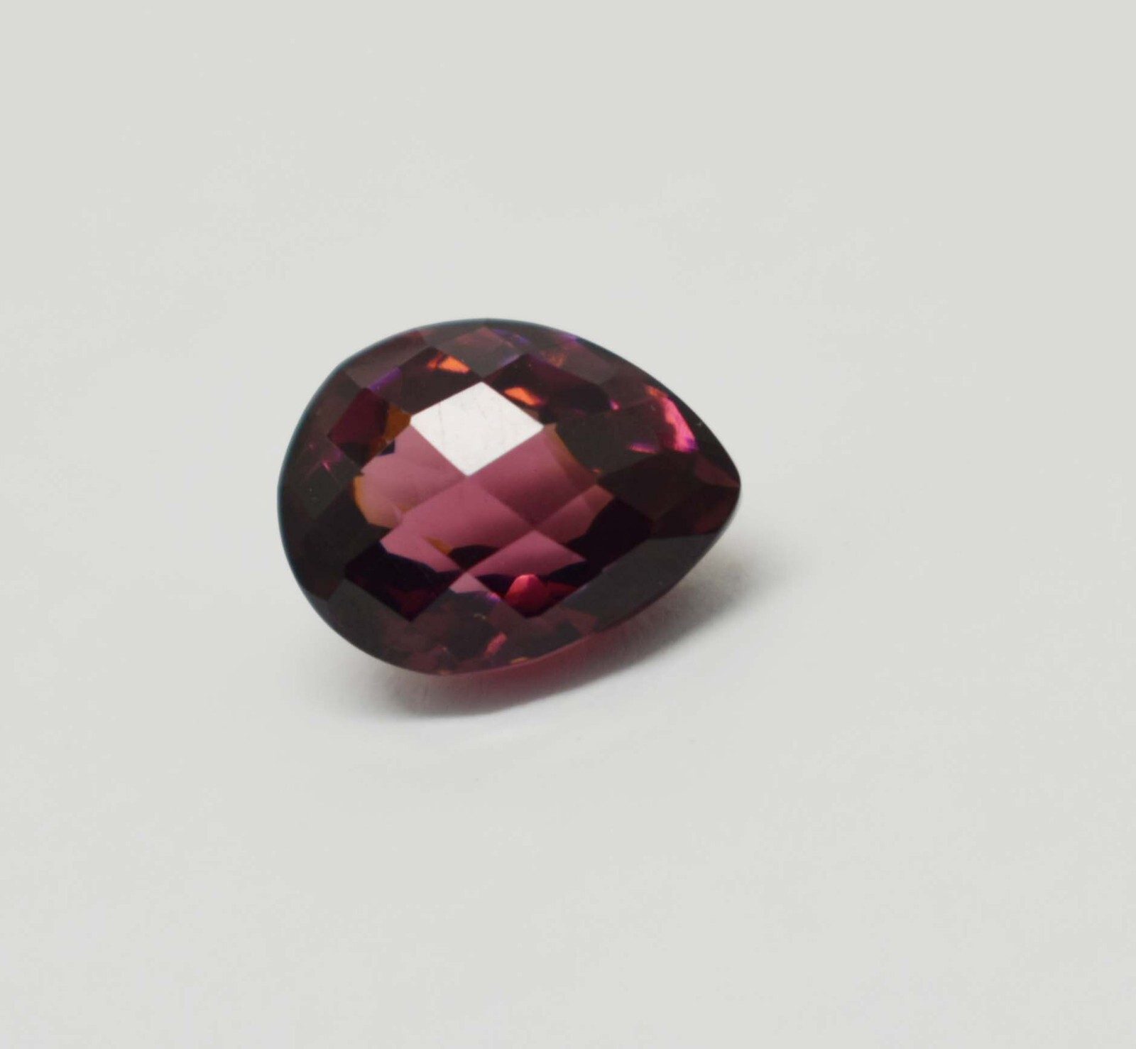 11.15 Ct Beautiful Vibrant Natural Hessonite Red❤ Garnet Gemstone Rare Pear Cut