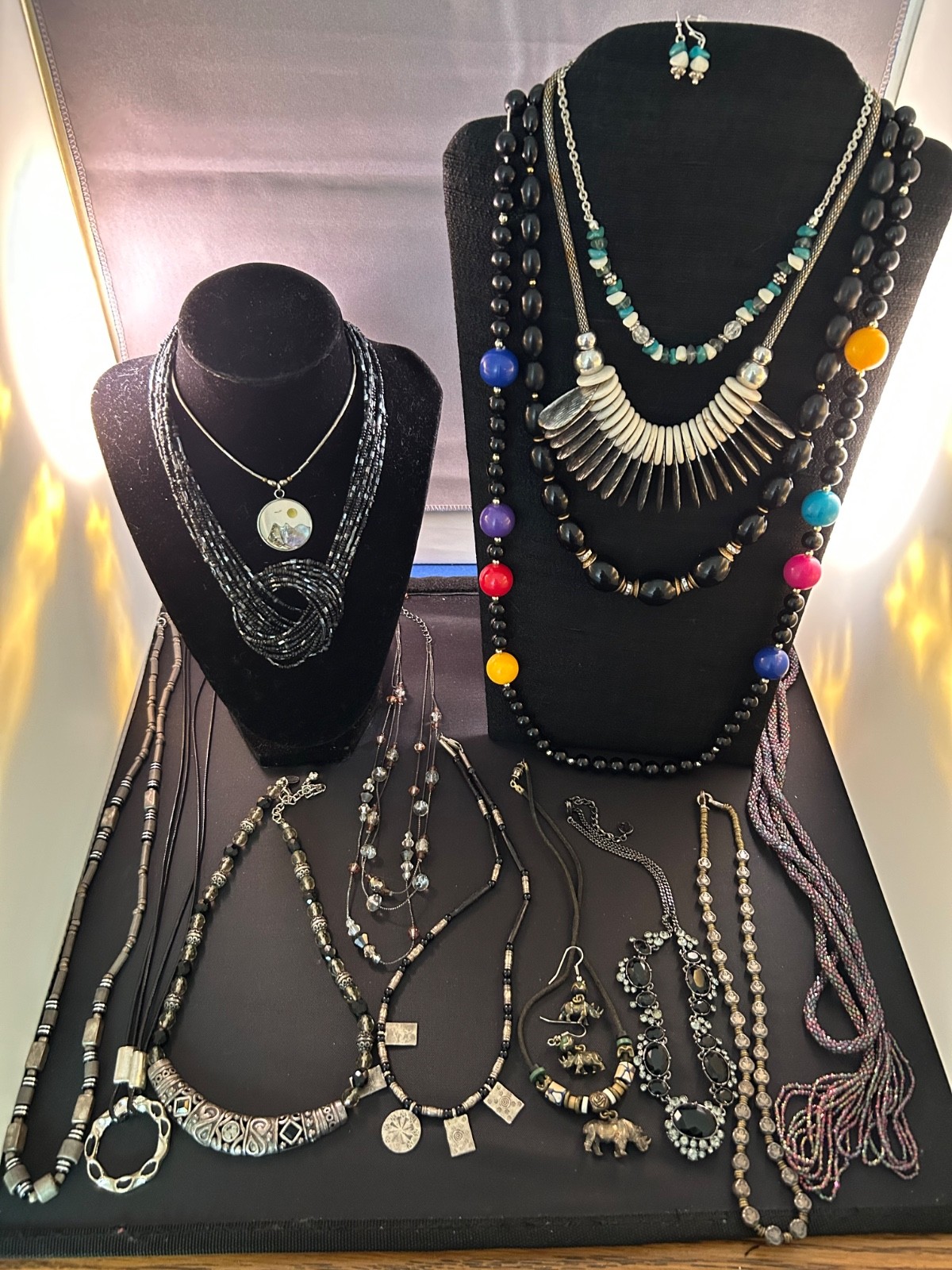 Vintage To Modern Costume Jewelry Lot 100% Wearable Or Resell Necklaces + J26