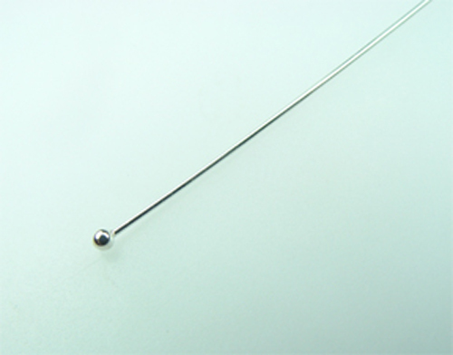 #701 sterling silver ball end head pin of 1.5″ & 2″,quantity 25 pieces