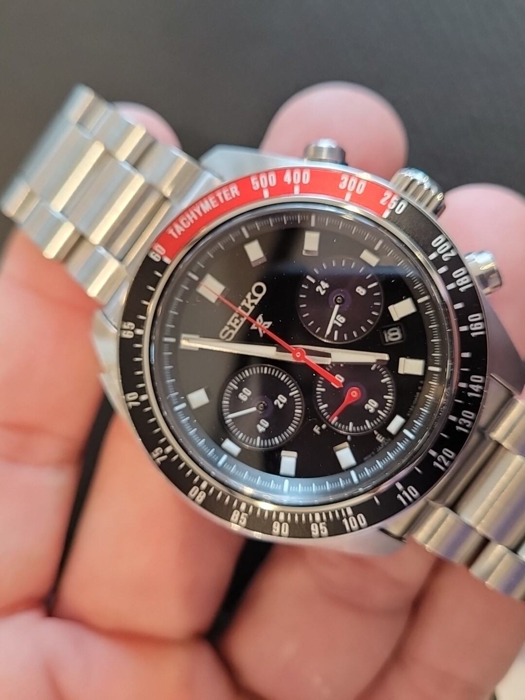 Seiko Speedtimer Men’s Black Watch – SSC915