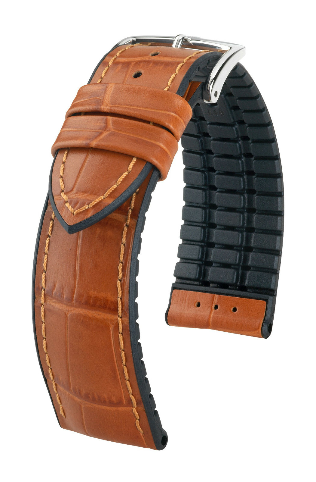 HIRSCH PERFORMANCE PAUL CALFSKIN CAUTCHOUC WATCH STRAP L 18, 20, 21, 22, 24 mm