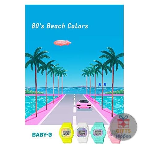 Casio Baby-G BGD-570BC-4JF Women’s Pink 80’s Beach Colors Quartz Watch 20BAR
