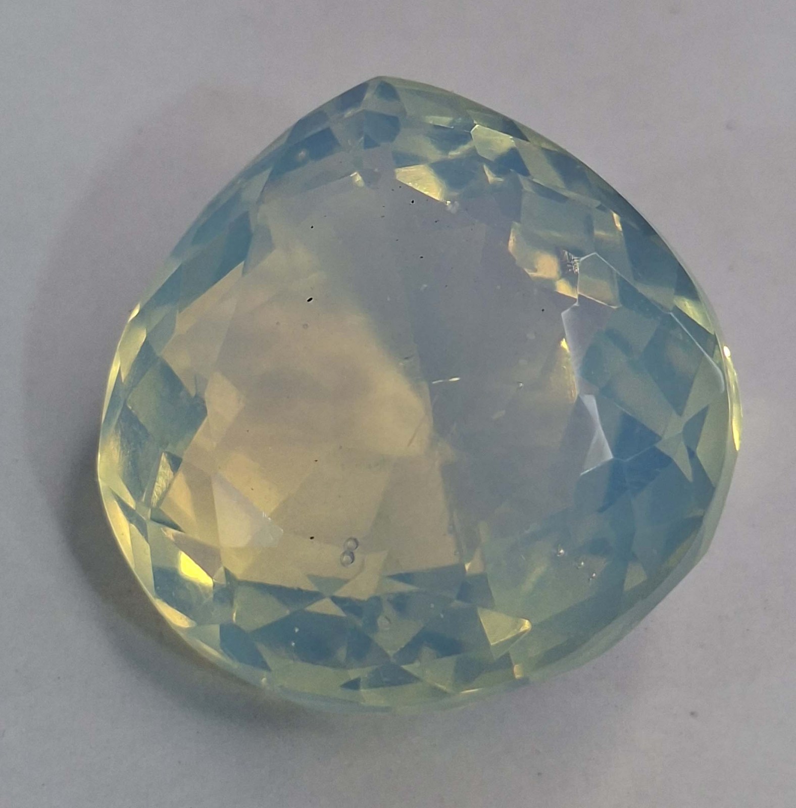 Pear Cut Certified 58-60 Ct Loose Welo Opal White Gemstone Lab Create SB326