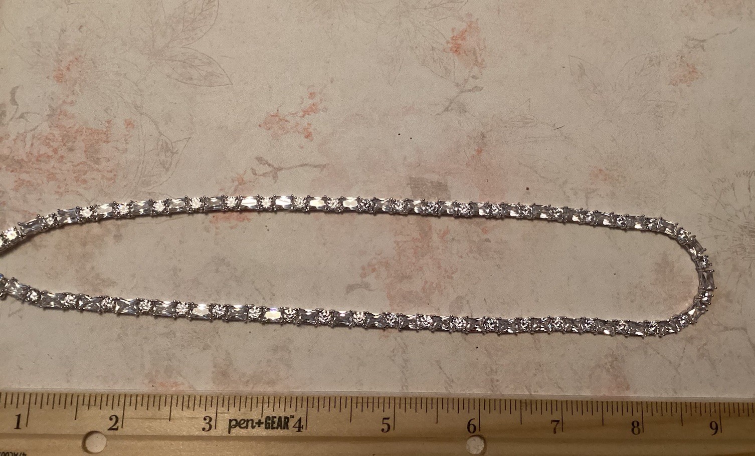 Sterling Silver Fusion Creations TENNIS Necklace 18” Cubic Zirconia 4mm Necklace