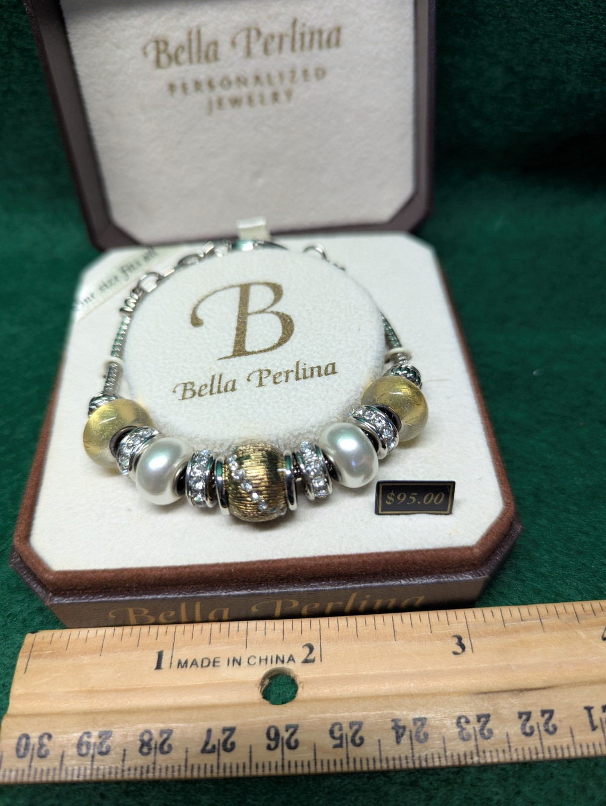 Bracelet. Bella Perlina Charm Bracelet. Never Removed From Box.