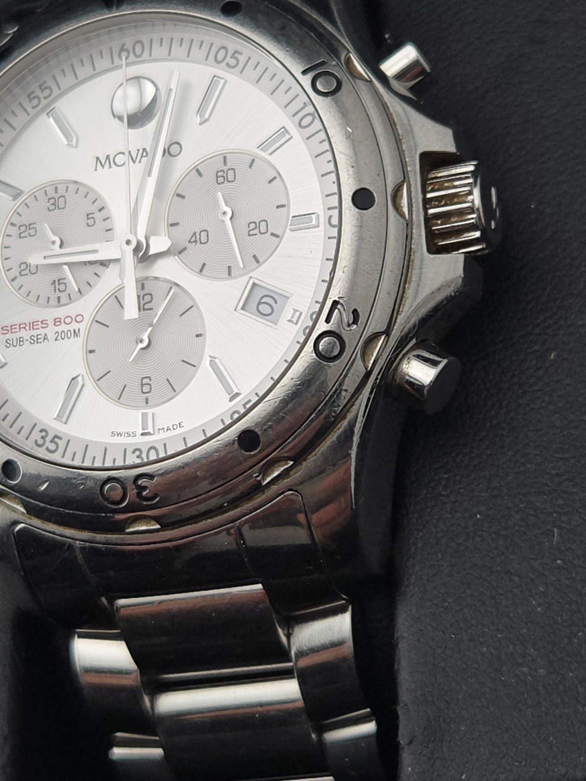 Movado SERIES 800 SUB SEA WATCH! PREOWNED 14114 1060 Chronograph!