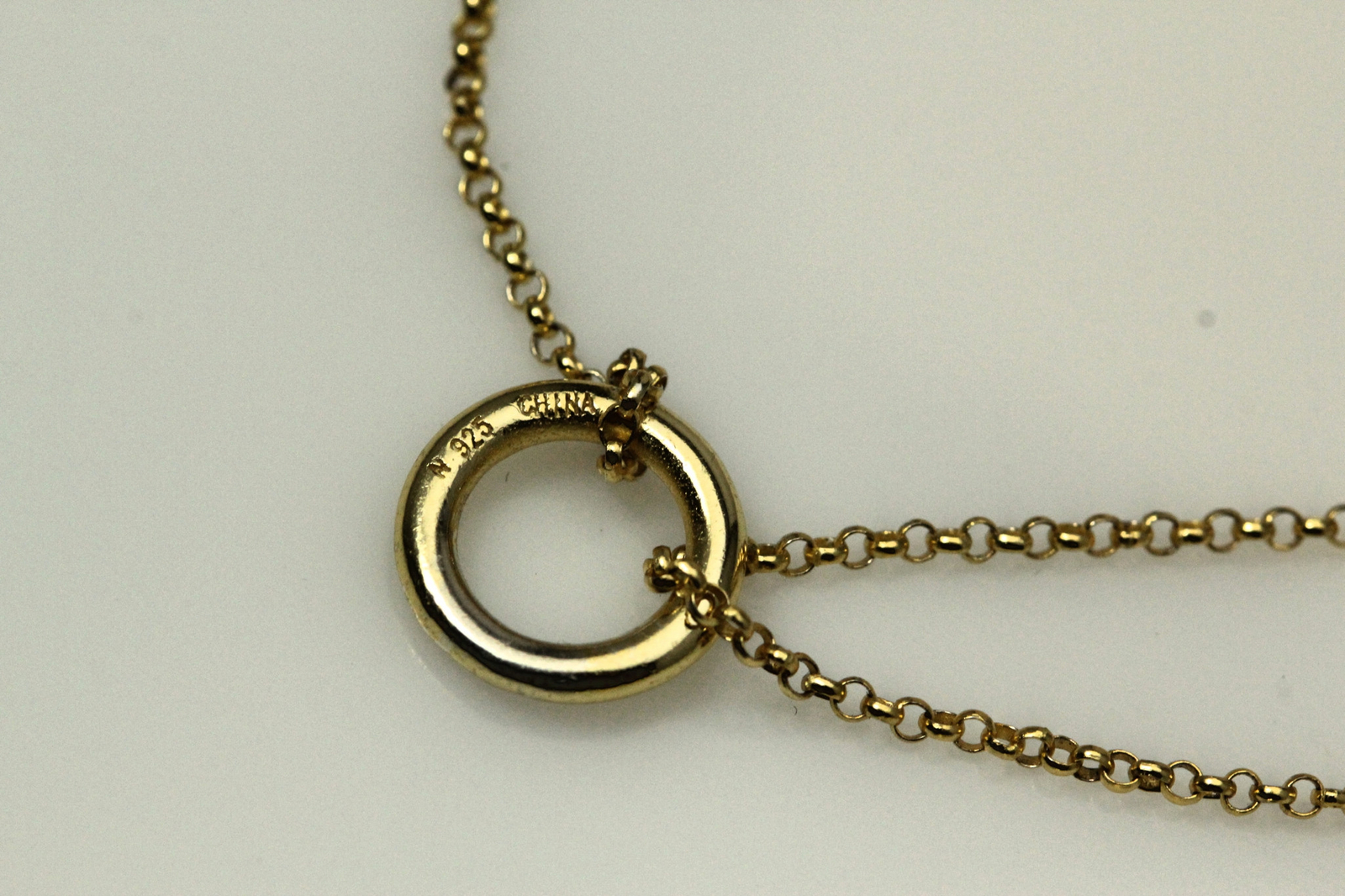 Gold Plated 925 Sterling Silver 21″ Round Link Chain Necklace 4 Grams (NEC5094)