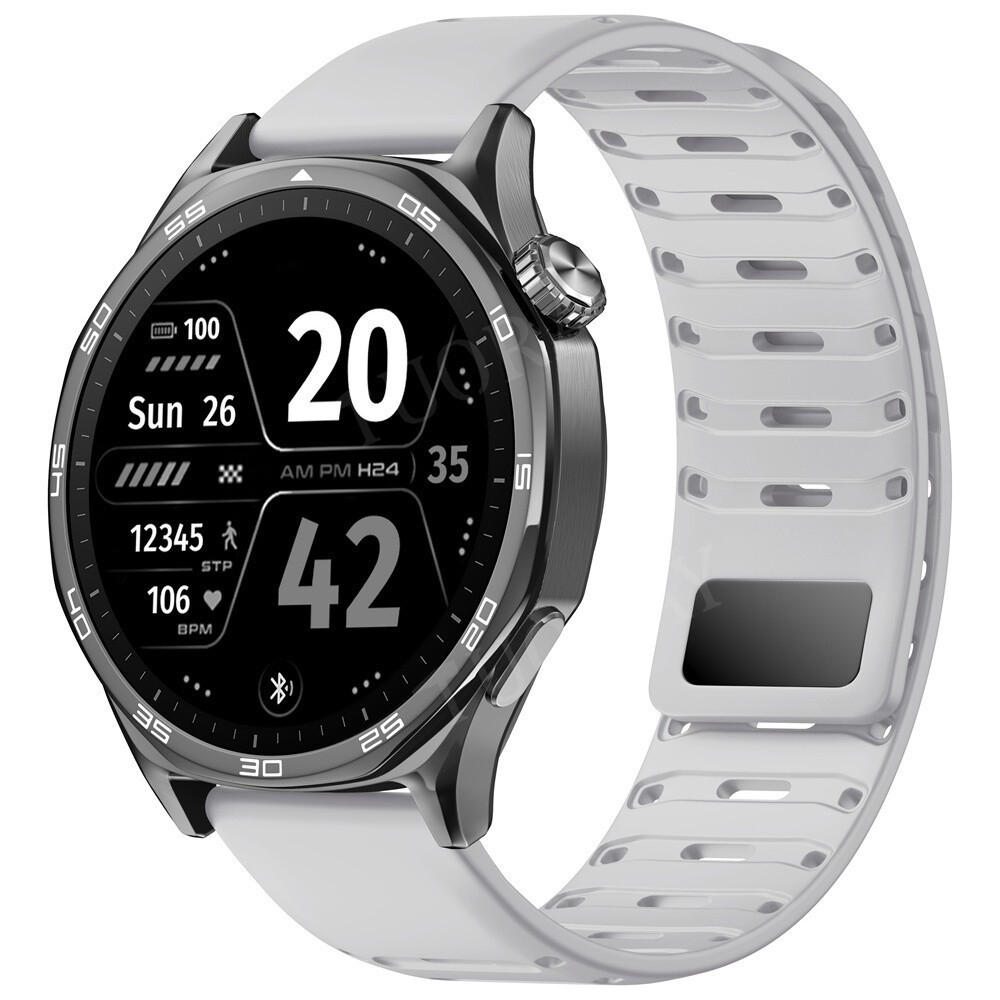 22mm Magnetic Silicone Watch Strap Band For Amazfit GTR 4 3 47mm Bip 6 Bracelet