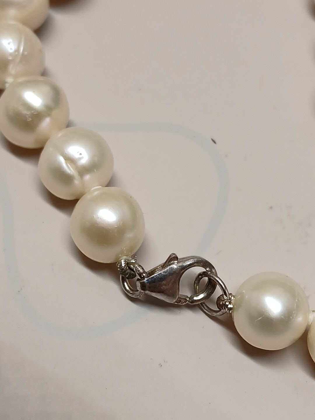 Hand-Made GENUINE * PEARL * BRACELET With 925 Clasp 7.5 Inch Long