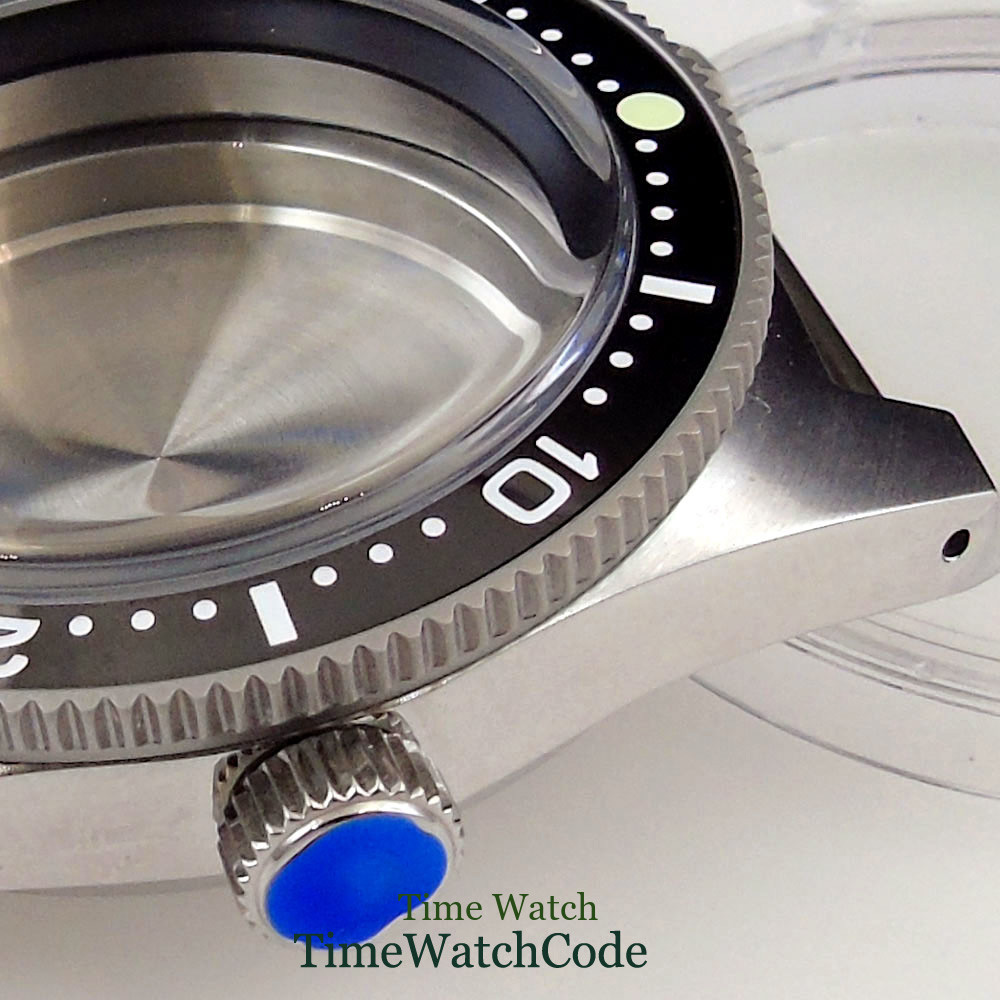 30ATM Diver Watch Case Fit NH35 ETA2824 PT5000 AR Coating Domed Sapphire Glass