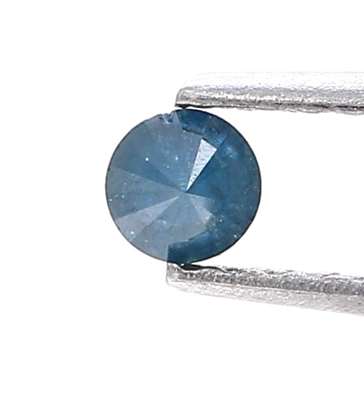 Natural Diamond Brilliantcut Round Shape 0.11ct Blue Color for Gift