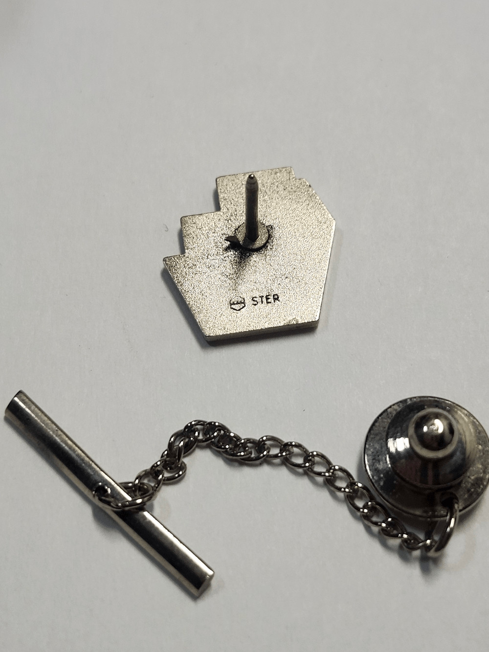 Sterling Silver Harvey Industries 5 Years Lapel Pin Vintage