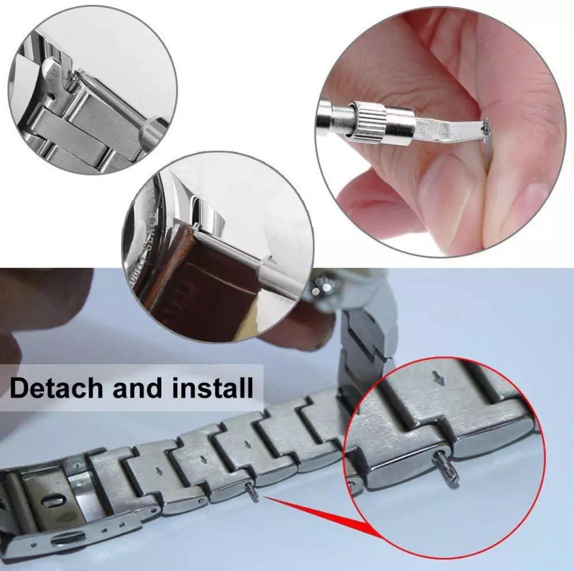 Watch Repair Tool Watch Spring Bar Tool Steel Link Remover Pin Pusher For Rolex