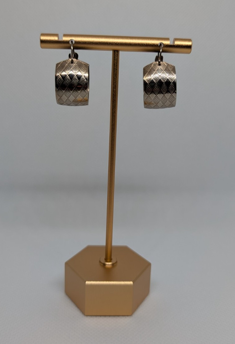 Rare Vintage Louis Ferro Earrings, from the 1950s, patent # 2,647,379
