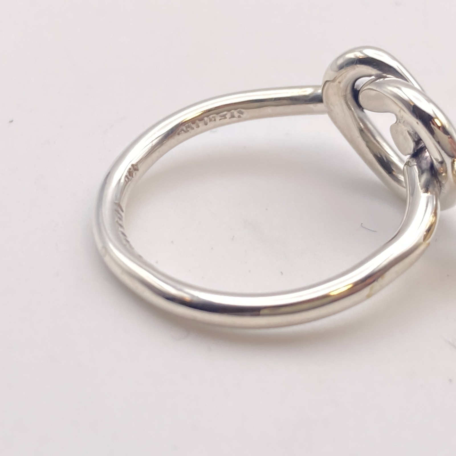 Tiffany & Co. Love Knot Ring Size 6 Gold Silver 3.1g