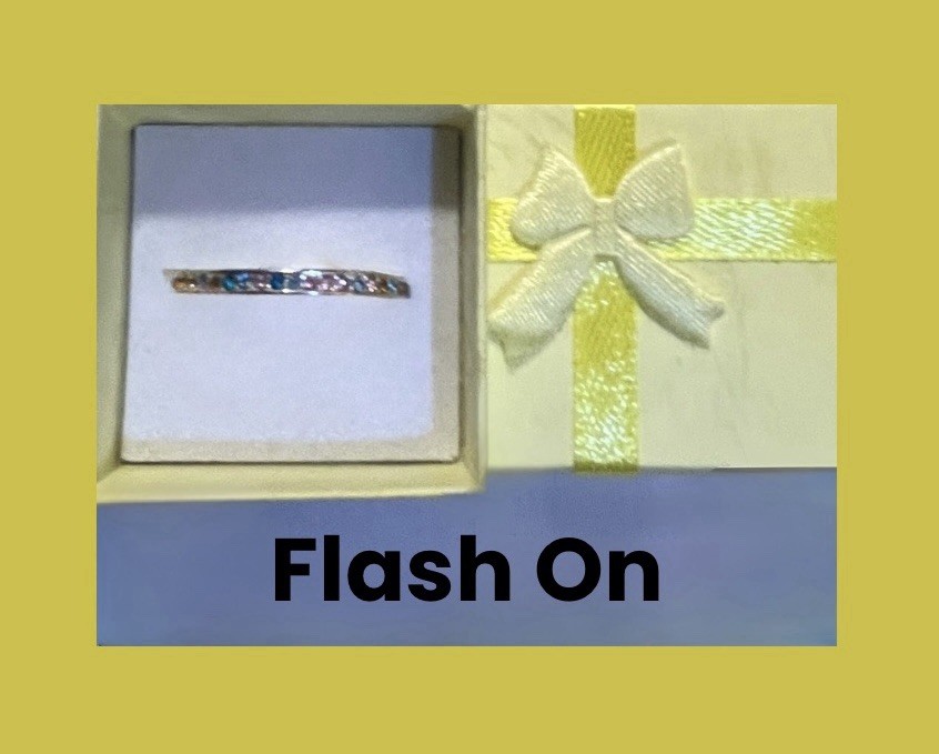 Gorgeous Silver Filled Multicolor Zircon Eternity Band Ring Size 10.5