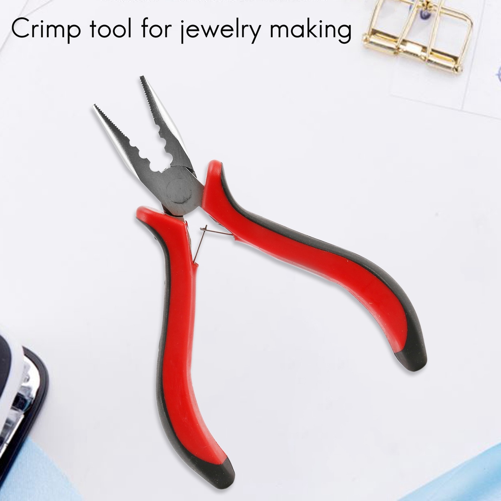 1 Pack 45 Steel Jewelry Bead Crimper Tools Crimping Press Plier for Jewelry9189