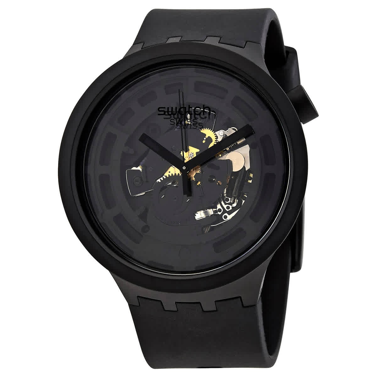 Swatch Bioceramic Quartz Black Dial Men’s Watch SB03B100