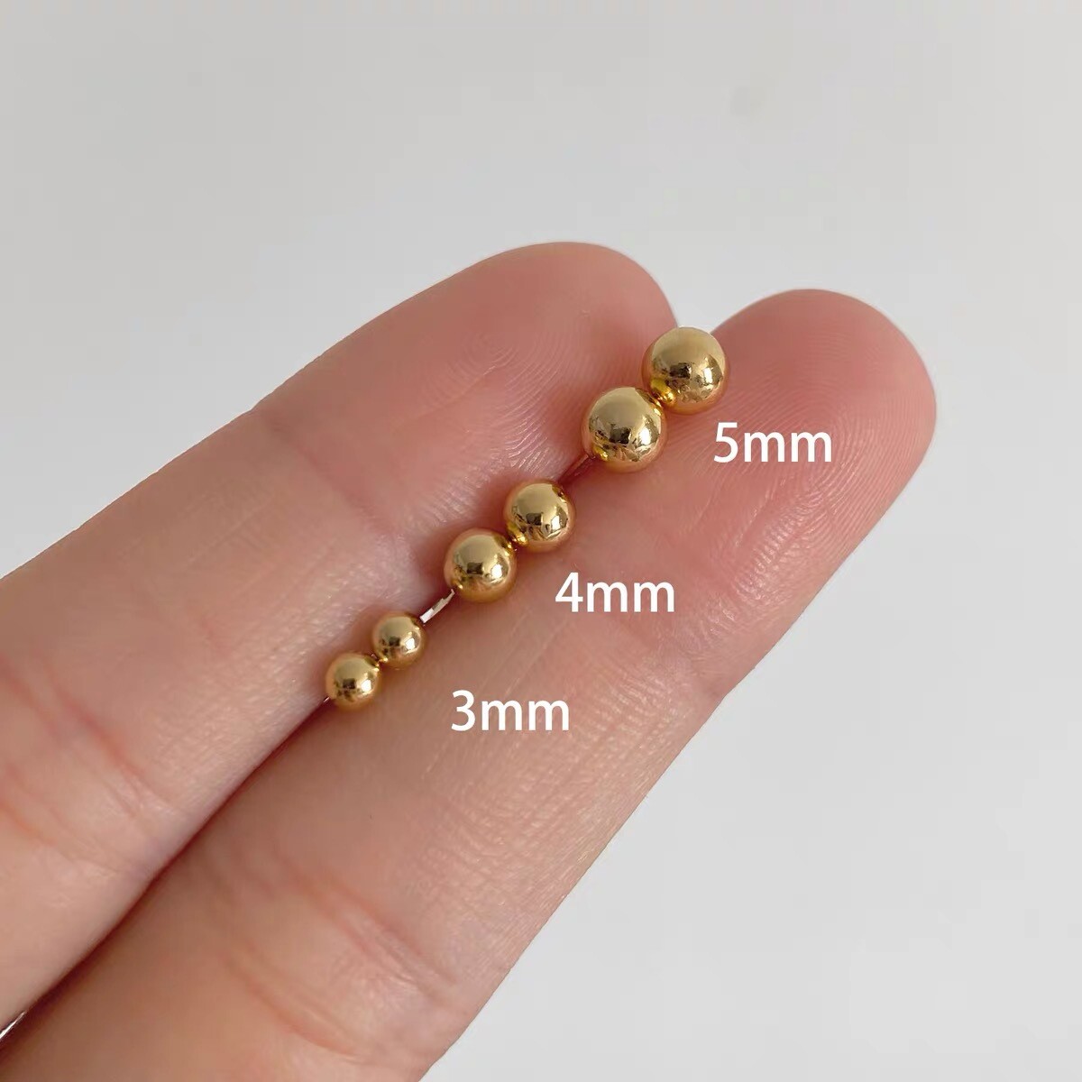 Womens Small Tiny Round Ball Screw Back Stud Earrings Surgical Steel 3/4/5mm