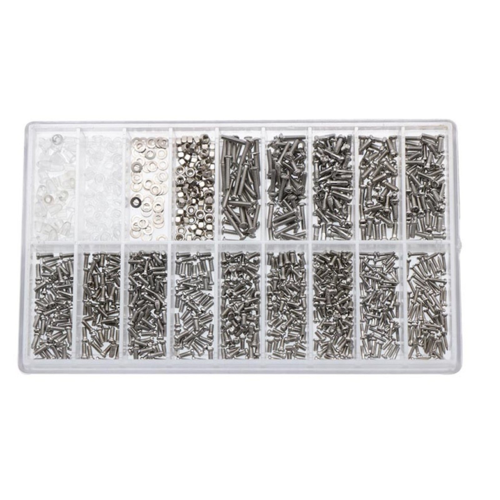 1 Box Stainless Steel & Plastic Eyeglass Sunglass Screws Nut Watchmaker Tools D