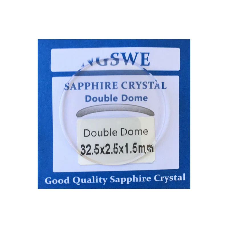 1.5mm Double Dome Sapphire Watch Crystal Glass 20-40mm Round Watch Mineral Lens