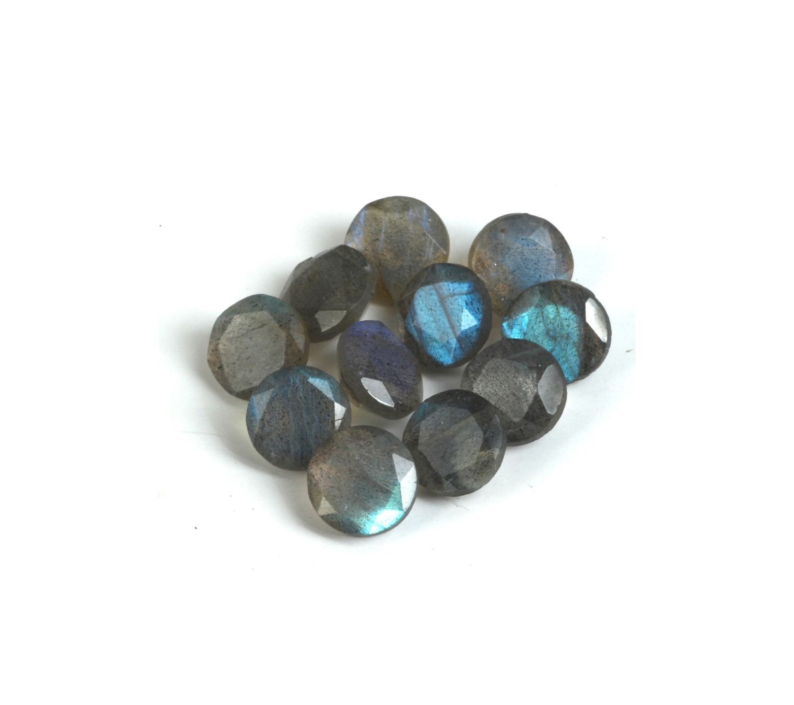 AAA Natural Labradorite Moonstone Round Cut Loose Gemstone For Making Jewelry
