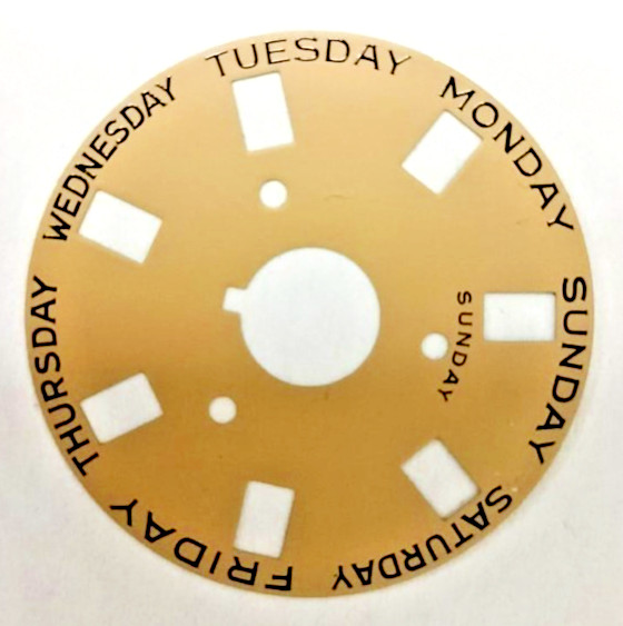 DATE /DAY DISC FOR ROLEX PRESIDENT 3055 18038 18039 18046 18048 CHAMPAGN