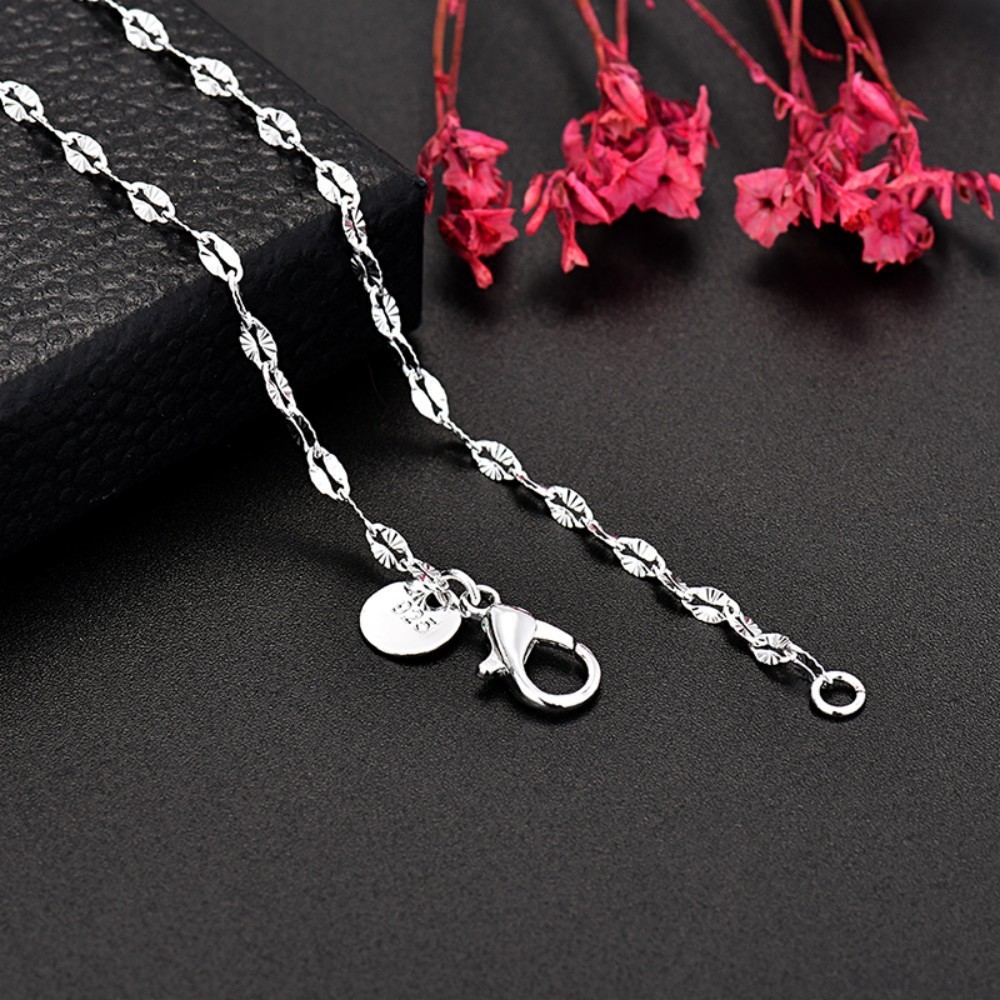 18″-30″ Unisex 925 Sterling Silver 2mm Wide Link Chain Necklace #N278