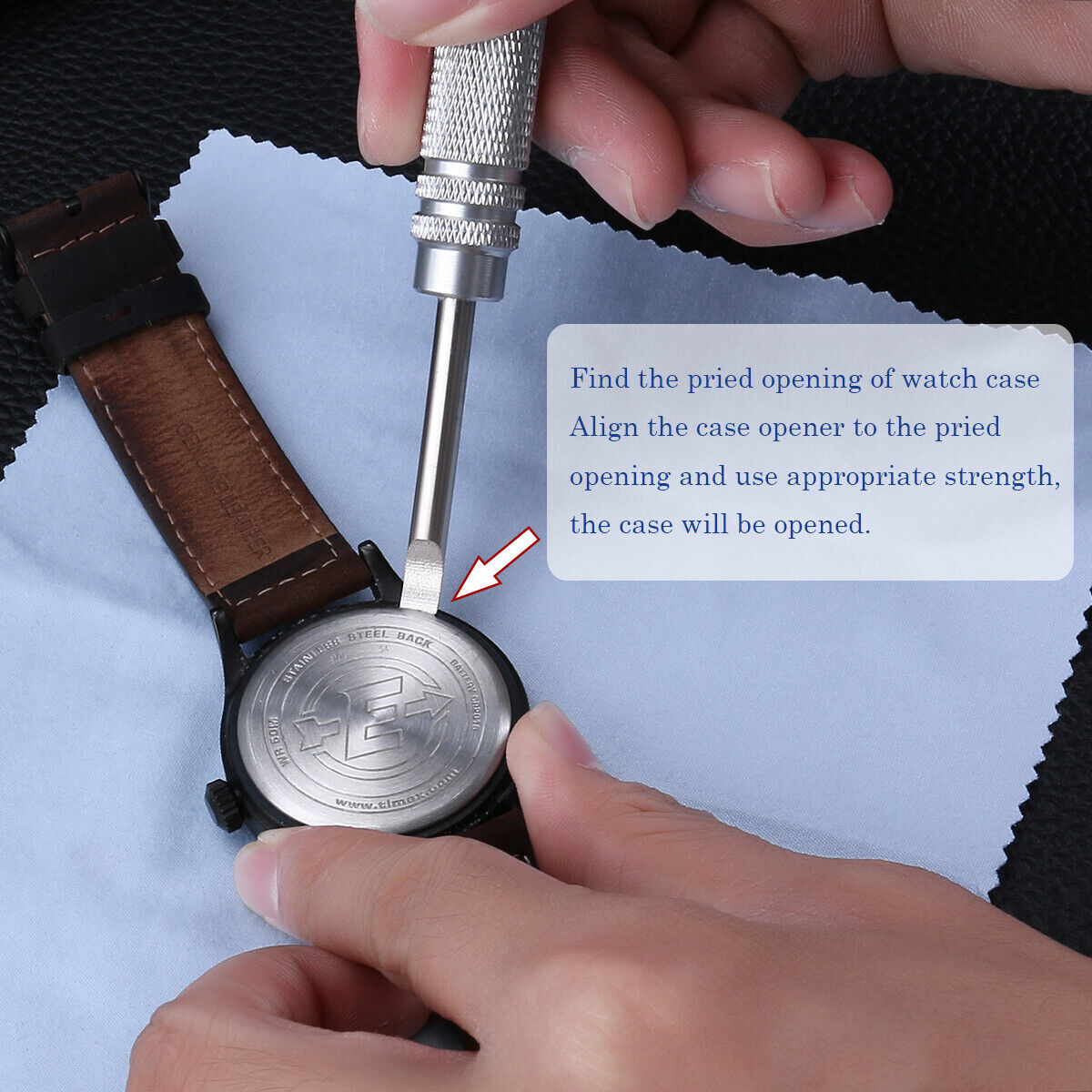 Watch Back Case Cover Repair Battery Opener Knife Pry Lever Snap Remover Tool
