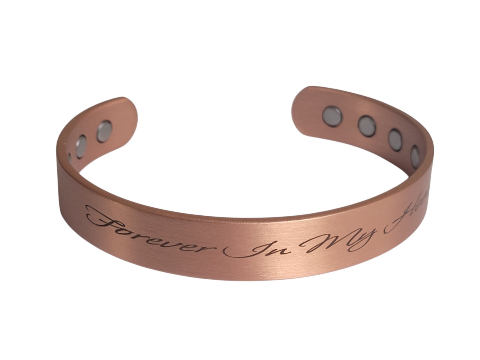Pure Solid Copper Magnetic Bracelet Arthritis Therapy Cuff Forever In My Heart