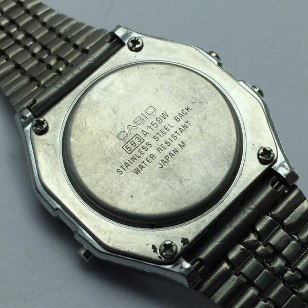 Casio WR Lithium A159W Alarm Chrono Digital 593 Quartz Vintage Watch