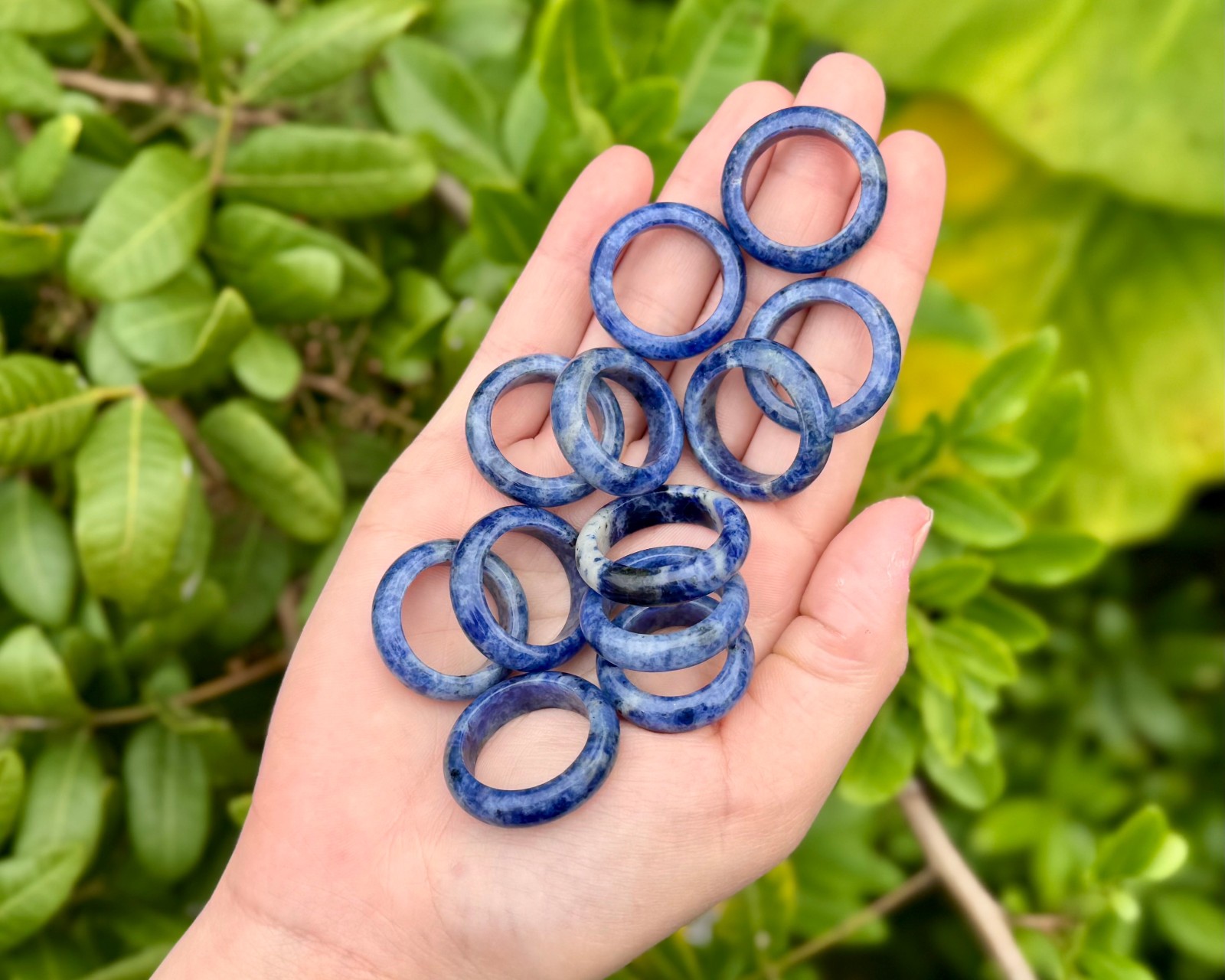 Sodalite Ring, Sodalite Gemstone Crystal Jewelry – Choose Size (Crystal Ring)