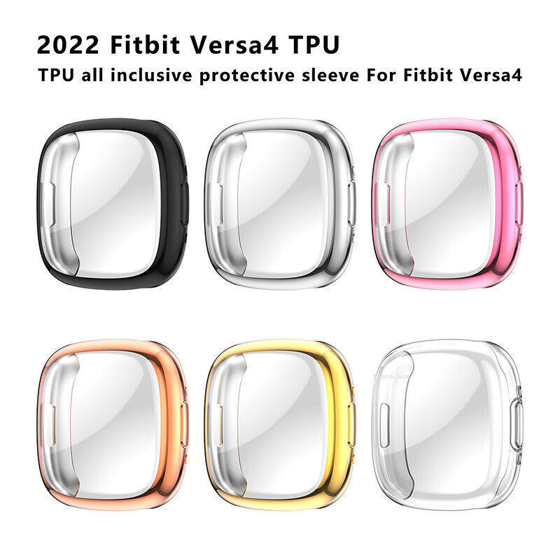 OZ Soft 360° Full Screen Protector Case Cover For Fitbit Versa 4 /Sense 2 Case
