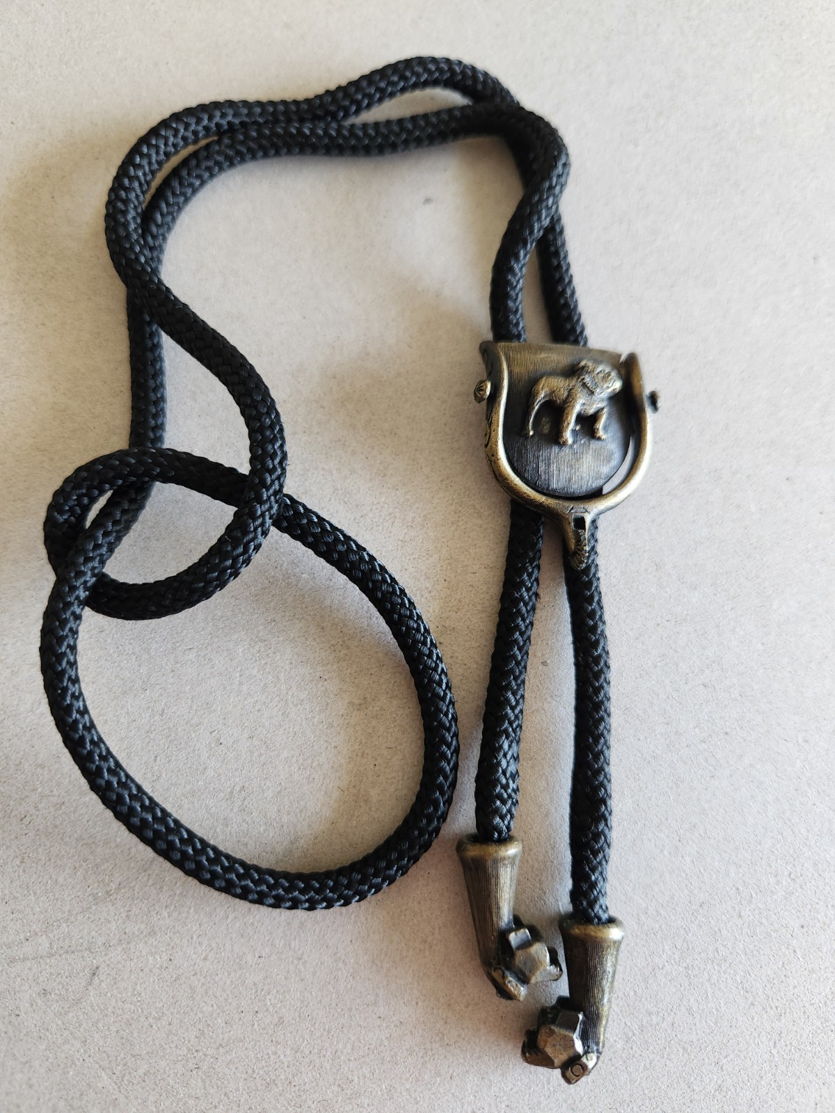 Mack Truck Bull Dog Bolo Tie Vintage