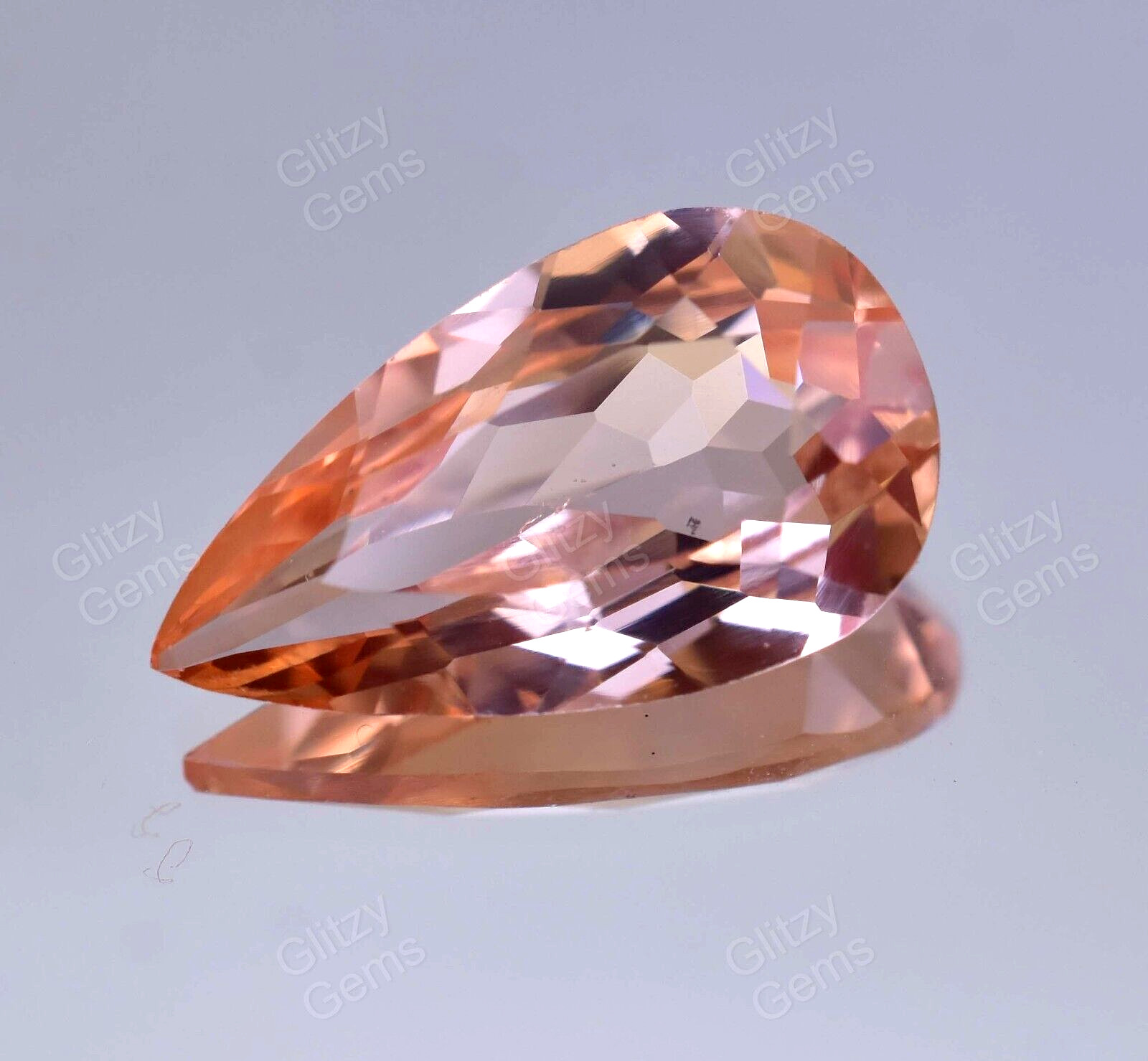 Natural Imperial Topaz 5.20 Ct Pear Certificate Rare Flawless Loose Gemstone