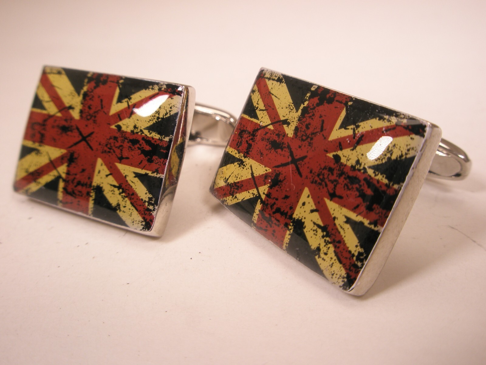 Flag of United Kingdom Distressed Union Jack Vintage BEN SHERMAN Cuff Links