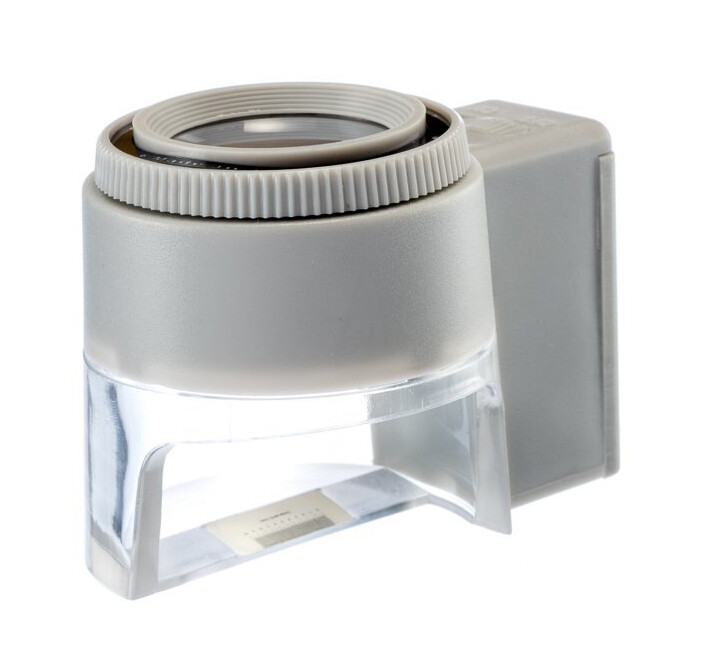 8X Illuminated LED Adjustable Stand Magnifier w/ Scale Magnifying Glass Loupe