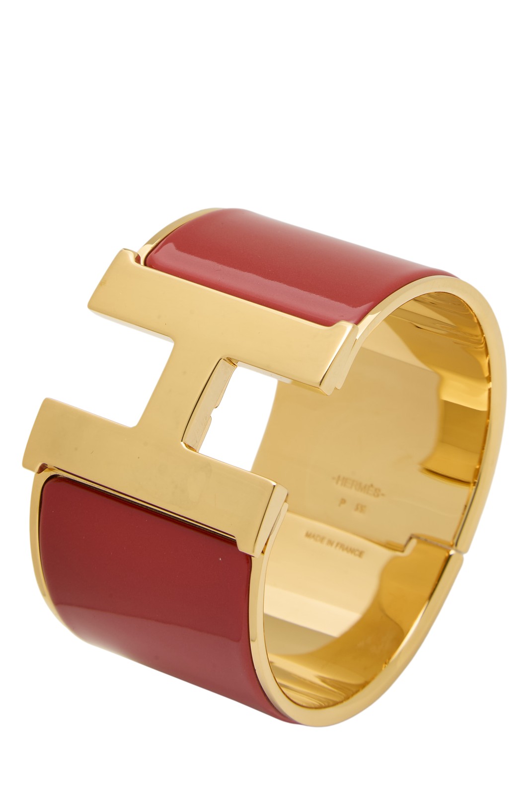 Hermès Red Clic Clac H Extra Wide PM – WGACA