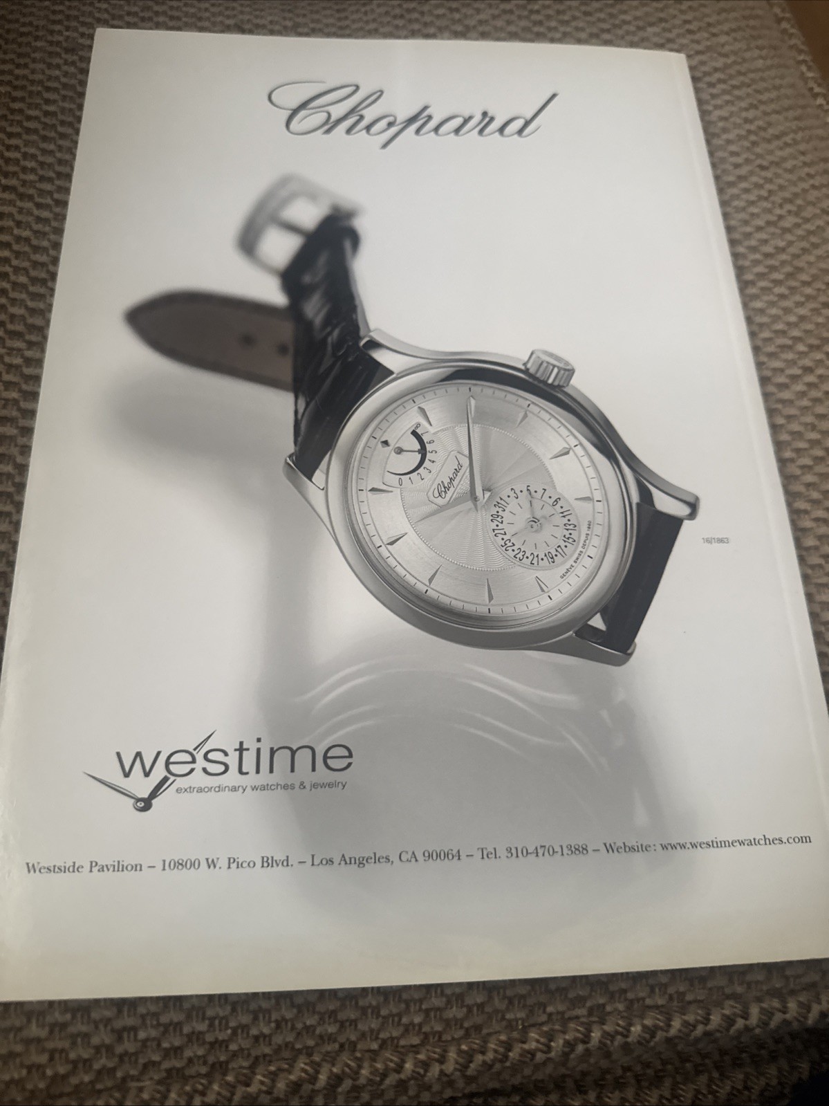 Chopard Happy News Magazine, English, 2002 More Than 50 Pages, VG Cond.