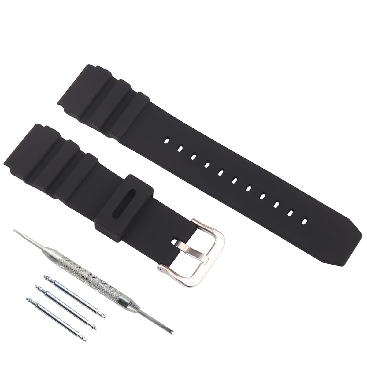 Men’s silicone watch strap accessories Replacement Fit for casio MDV106-1A AM…
