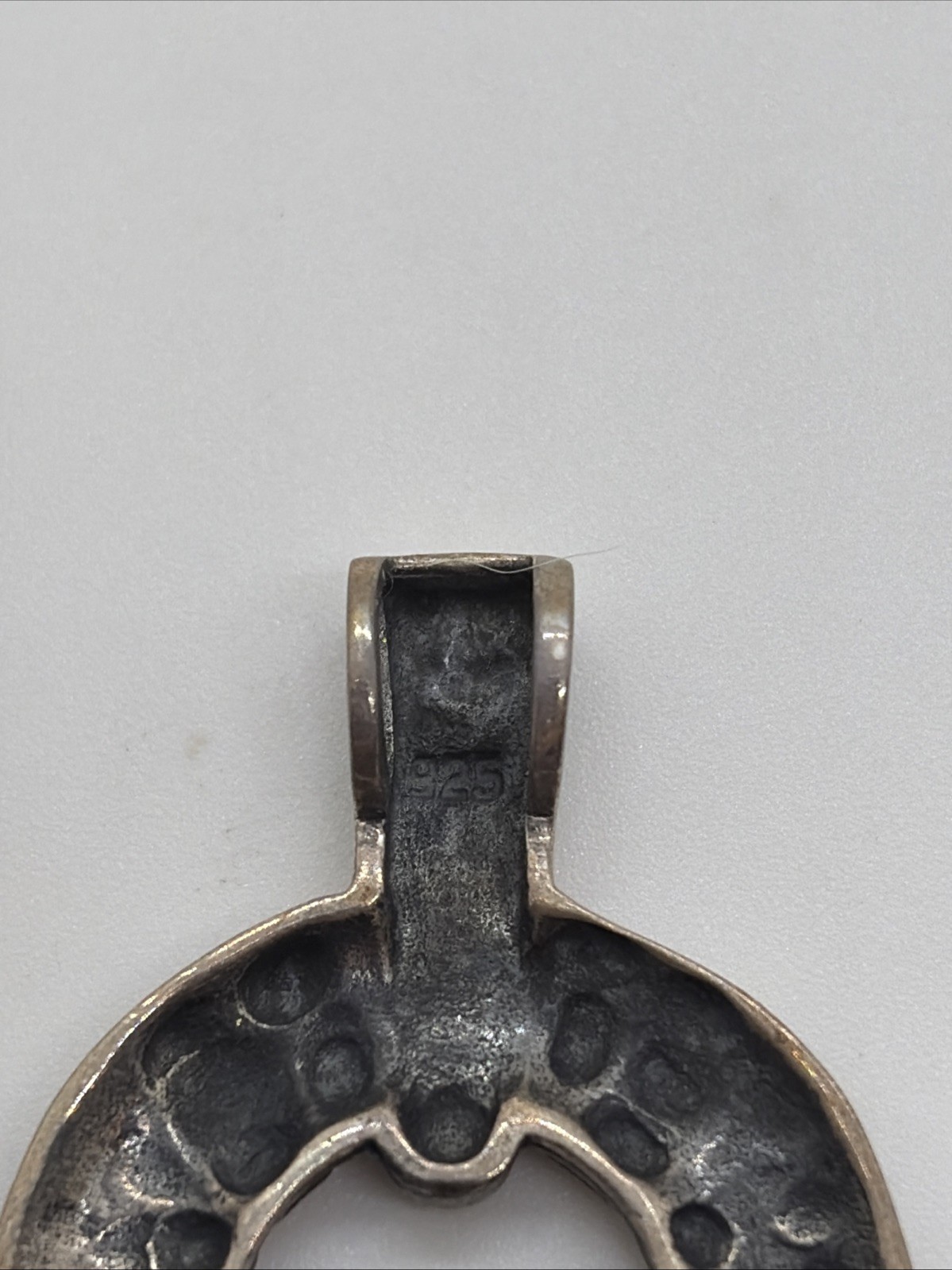 Sterling Silver Round Pendant 1” Diameter Pendant Only No Chain
