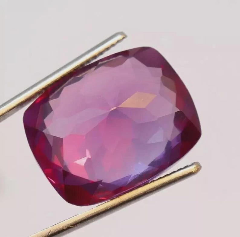 9.56 Ct Natural Alexandrite Ring Color Change Statement Jewelry
