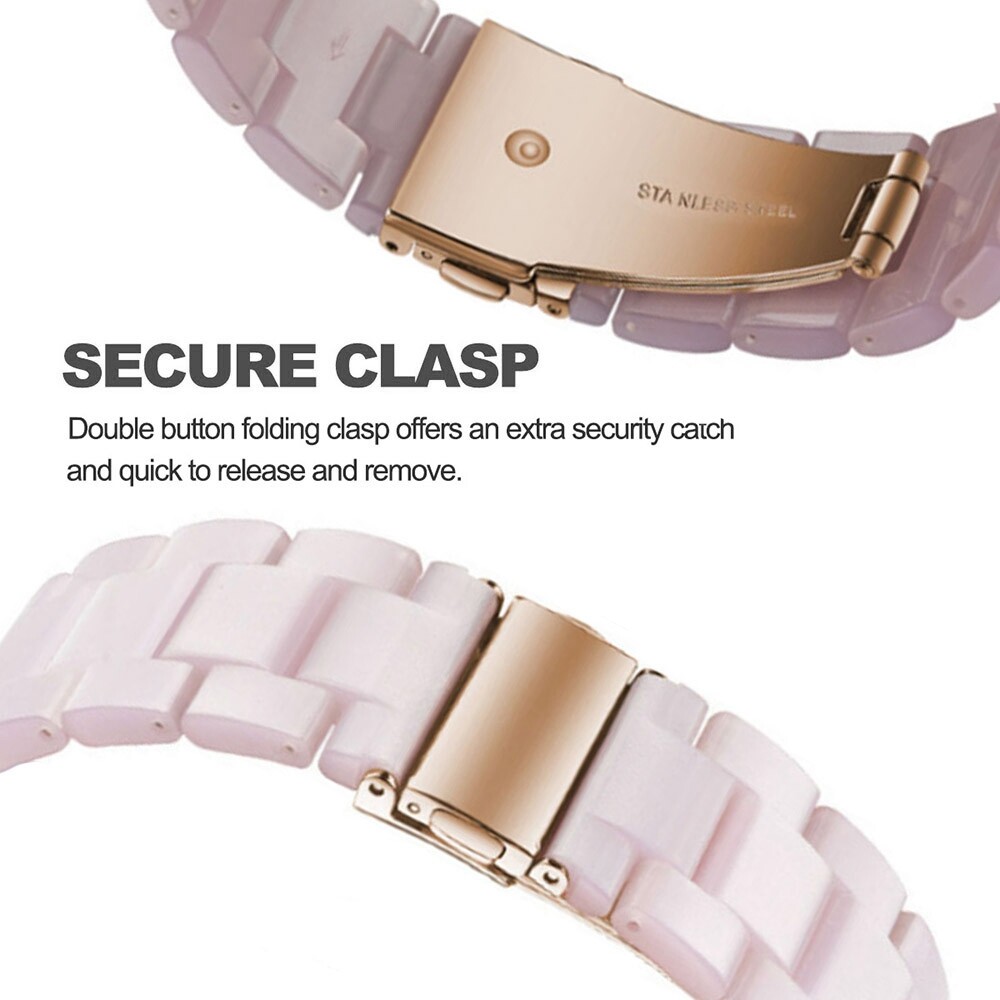 Resin Watch Band Strap Bracelet Metal Buckle For Fitbit Versa 1 2 & Versa Lite