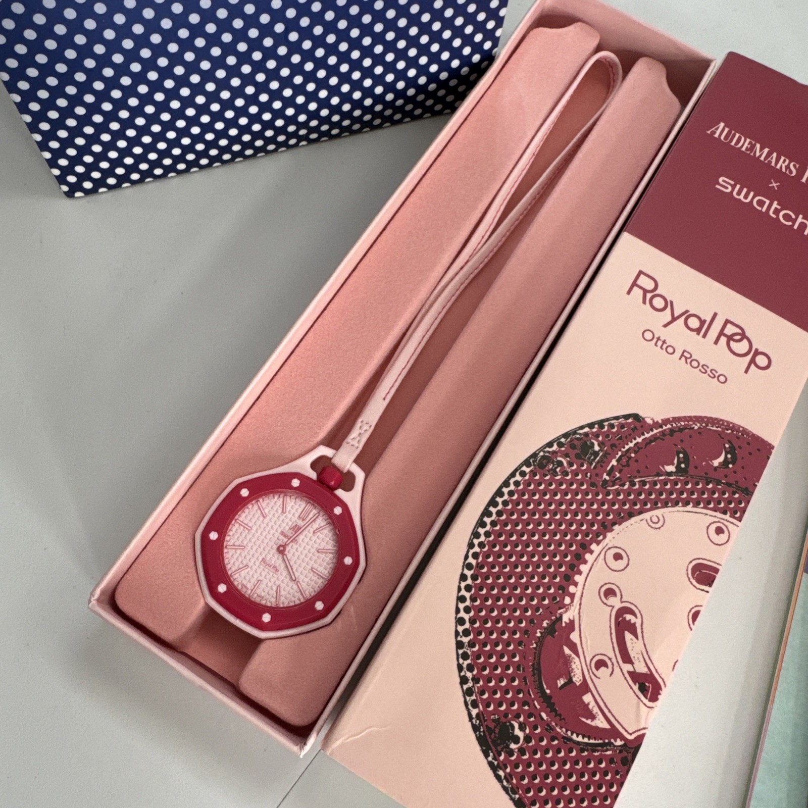 Swatch x Audemars Piguet AP Royal Pop Watch Otto Rosso [SSX03R100N] *Dent Box *