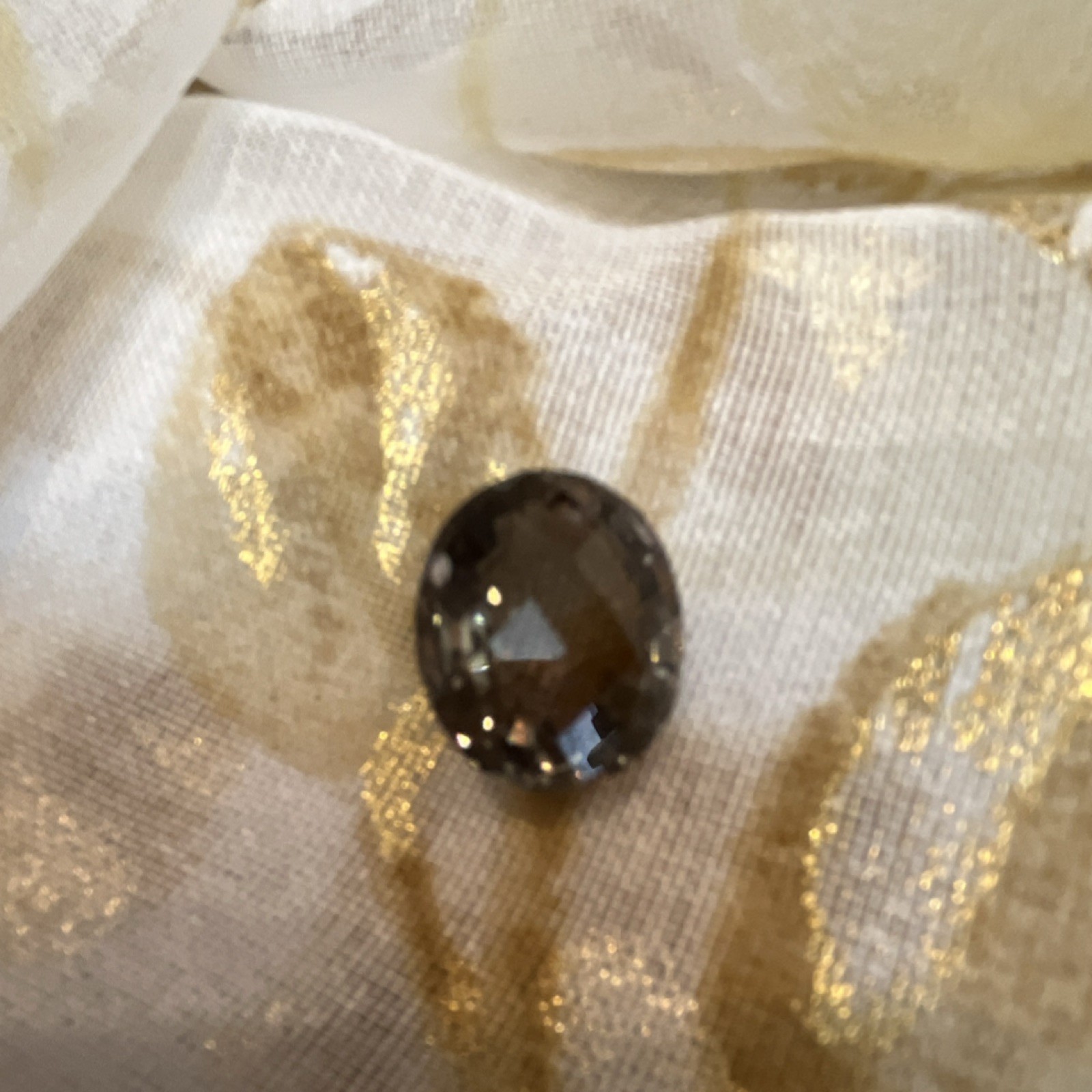 Smoky Quartz Oval IF Clarity 13.06ct Brown Very Good Cut 16.87×13.84mm