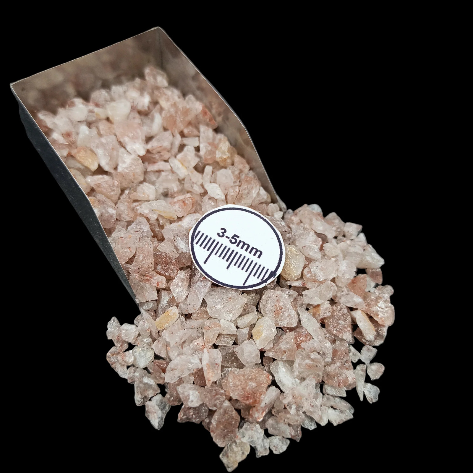 Strawberry Quartz 3-5mm Coarse Crushed Gemstone for Resin Decor