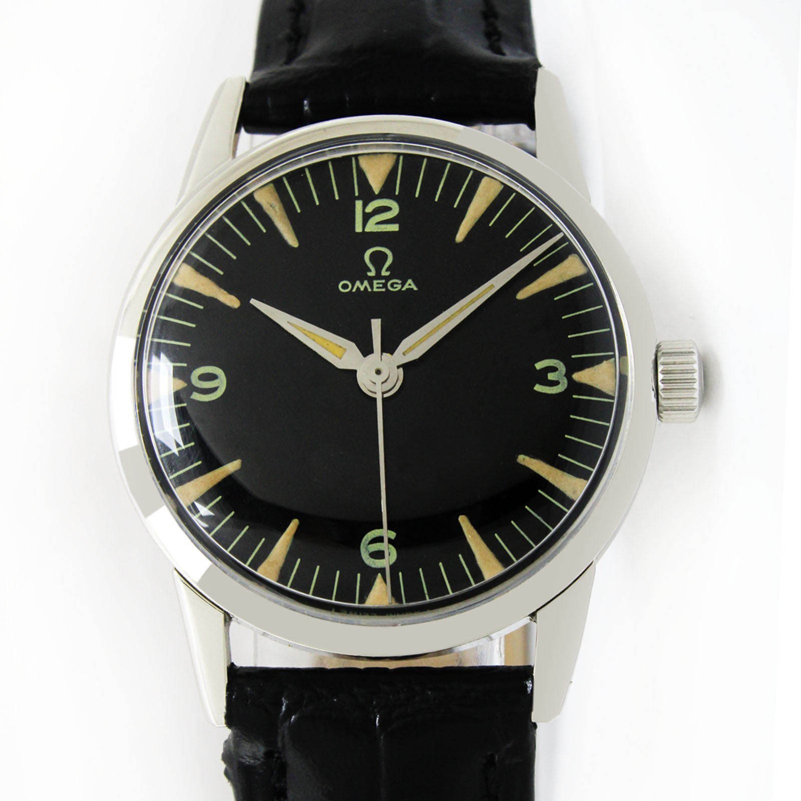 Vintage Omega Winding 34mm Men Steel Watch Ref 131001